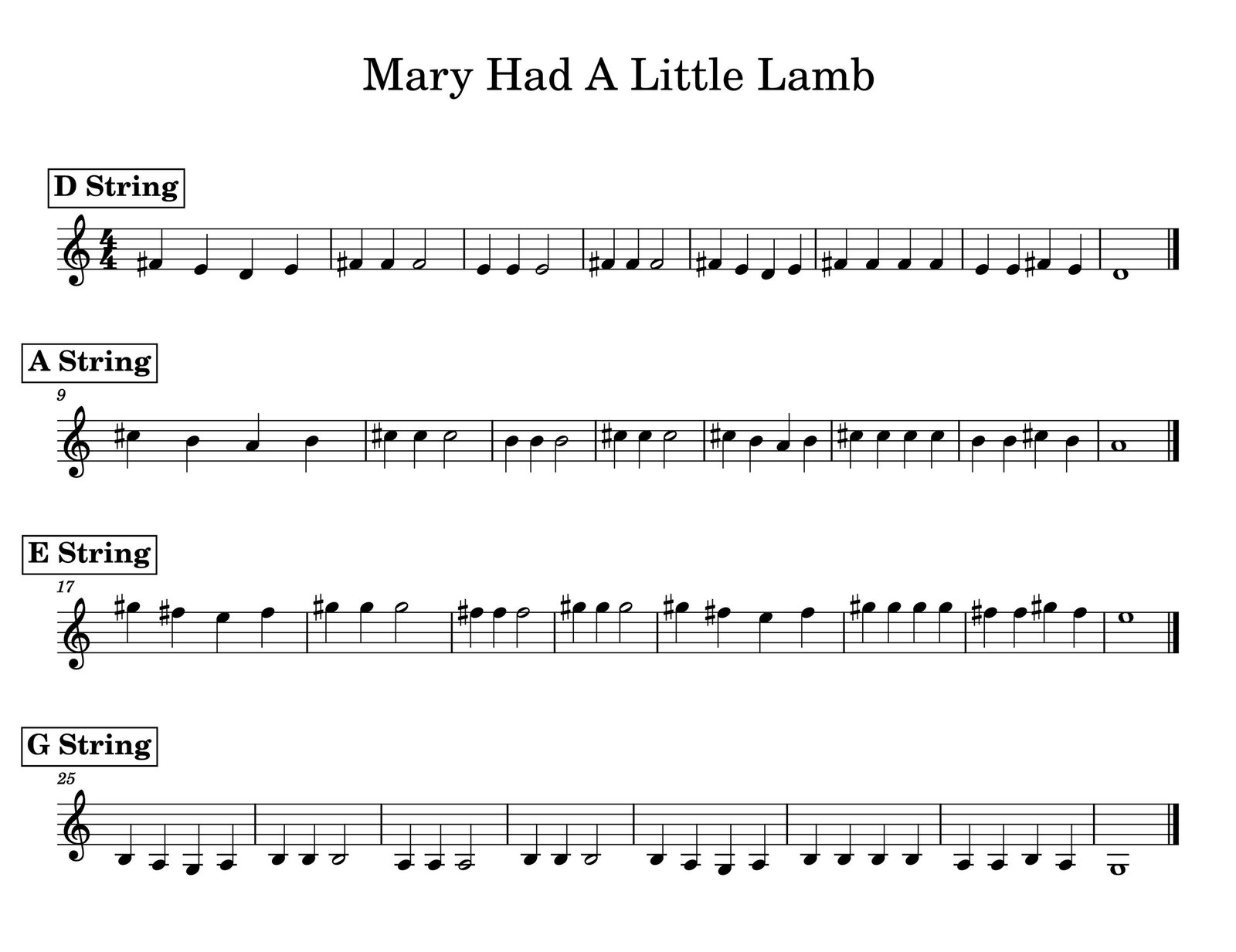 violin sheet music for beginners