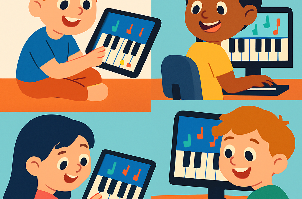 Twinkle Twinkle Little Star piano sheet music learning process