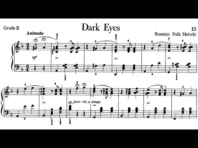 Once Upon a December sheet music and its historical and emotional elements